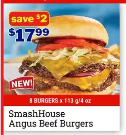M & M Food Market SmashHouse Angus Beef Burgers offer