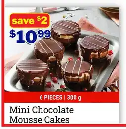 M & M Food Market Mini Chocolate Mousse Cakes offer