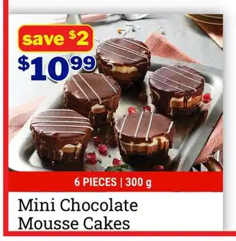 M & M Food Market Mini Chocolate Mousse Cakes offer