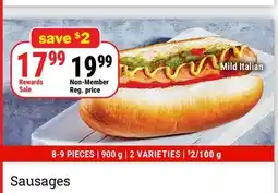M & M Food Market Mild Italian Sausages offer