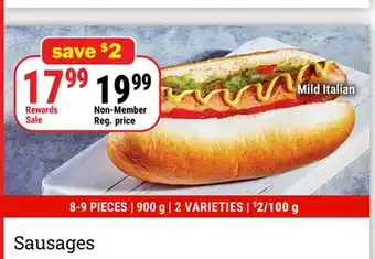 M & M Food Market Mild Italian Sausages offer
