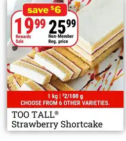 M & M Food Market TOO TALL Strawberry Shortcake offer