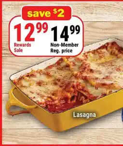 M & M Food Market Lasagna offer