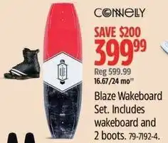 Canadian Tire CONNELY Blaze Wakeboard Set offer