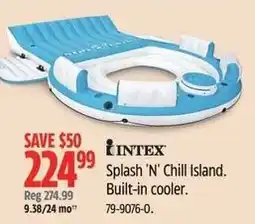 Canadian Tire INTEX Splash 'N' ChillIsland Built-in cooler offer
