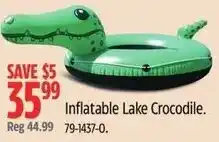 Canadian Tire Inflatable Lake Crocodile offer