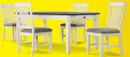 Leon's Vespera 5-Piece Dining Set - Brownish Grey, White offer