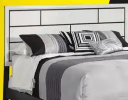 Leon's Fog 3-Piece Queen Bed - White, Black offer