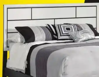 Leon's Fog 3-Piece Queen Bed - White, Black offer