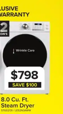 Leon's L2 White Electric Dryer (8.0 Cu. Ft) - LE52N3AWW offer