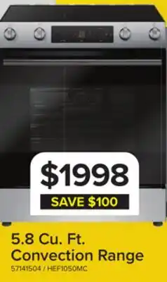 Leon's Bosch Stainless Steel 100 Series Slide-In Electric Range (5.8 Cu. Ft) - HEF1050MC offer
