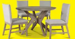 Leon's Sassari 5-Piece Dining Set - Taupe, Beige offer