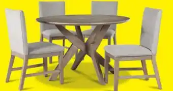 Leon's Sassari 5-Piece Dining Set - Taupe, Beige offer