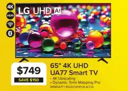 Leon's LG 65 4K Smart UHD TV - 65UA7700PUB offer
