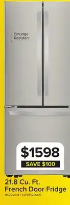 Leon's LG 30 Smudge Resistant Stainless Steel French Door Refrigerator (22 cu. ft.) offer