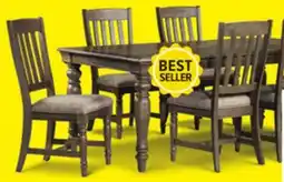 Leon's Bilboa 7-Piece Extendable Dining Set - Roasted Oak offer