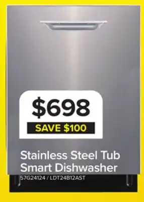 Leon's L2 Stainless Steel Smart Dishwasher with Sensor (52 dBA) - LDT24B12AST offer