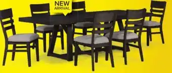 Leon's Hearst 7-Piece Extendable Trestle Dining Set - Dark Oak offer