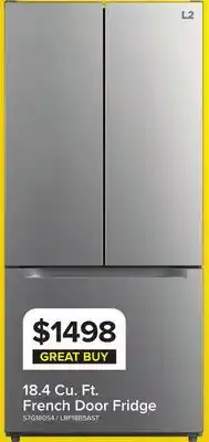 Leon's L2 Stainless Steel French Door Refrigerator (18.4 Cu.Ft.) - LRF18B5AST offer