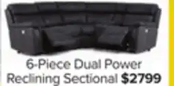Leon's Haven 6-Piece Dual Power Reclining Sectional - Grey offer
