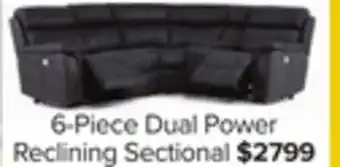 Leon's Haven 6-Piece Dual Power Reclining Sectional - Grey offer