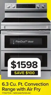 Leon's 6.3 Cu. Ft. Convection Range with Air Fry offer