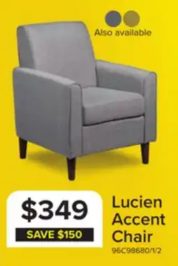 Leon's Lucien Accent Chair - Light Grey offer