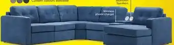 Leon's Feeling Connected - Connex 6-Piece Modular Sectional with Storage Console - Blue offer