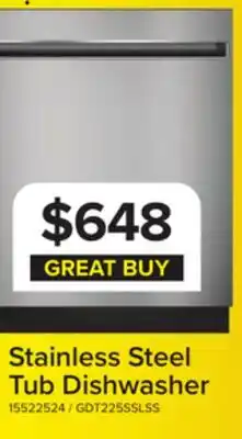 Leon's GE Stainless Steel 24 Dishwasher- GDT225SSLSS offer