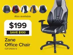 Leon's Zane Office Chair - Black and Grey offer