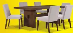 Leon's Biscotti 7-Piece Dining Set - Light Brown offer