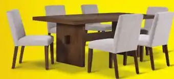Leon's Biscotti 7-Piece Dining Set - Light Brown offer