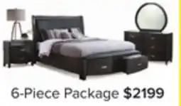 Leon's Cinema 6-Piece Queen Storage Bedroom Package - Charcoal offer