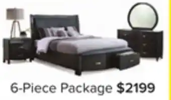 Leon's Cinema 6-Piece Queen Storage Bedroom Package - Charcoal offer