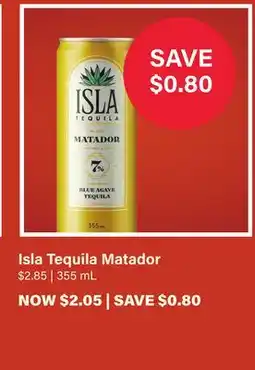 LCBO Isla Tequila Matador offer