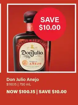 LCBO Don Julio Anejo offer