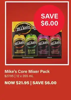 LCBO Mike's Core Mixer Pack offer