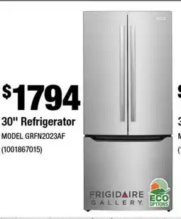 Home Depot 30 Refrigerator offer