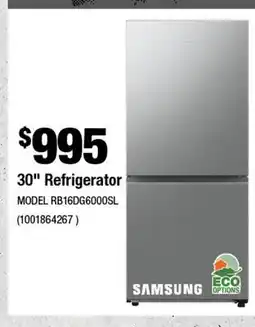 Home Depot 30 Refrigerator offer