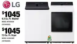 Home Depot 6.3 Cu. Ft. Washer offer