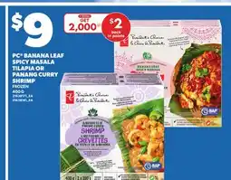 Independent City Market PC BANANA LEAF SPICY MASALA TILAPIA OR PANANG CURRY SHRIMP, 400 G offer
