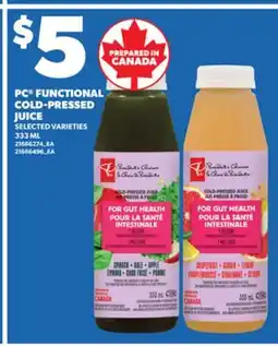 Independent City Market PC FUNCTIONAL COLD-PRESSED COLD-PRESSED JUICE, 333 ML offer