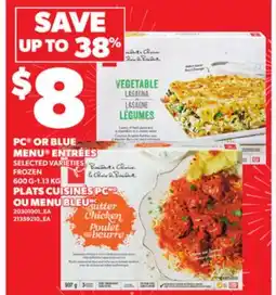 Independent City Market PLATS CUISINÉS PC OU MENU BLEU, 600 G-1.13 KG offer