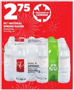 Independent City Market PC NATURAL SPRING WATER, 24X500 ML offer