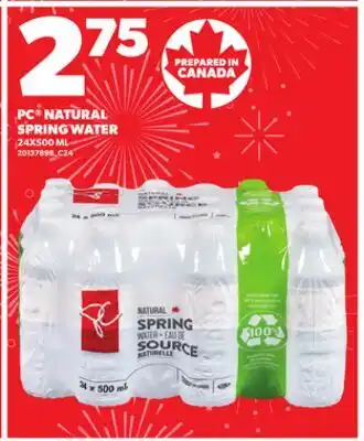 Independent City Market PC NATURAL SPRING WATER, 24X500 ML offer