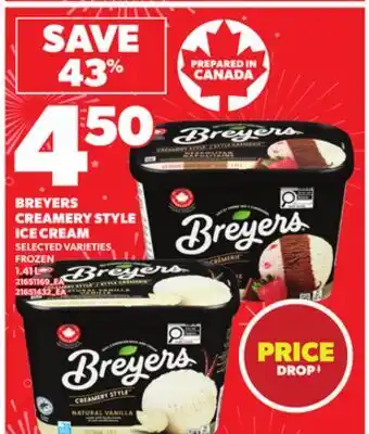 Independent City Market BREYERS CREAMERY STYLE ICE CREAM, 1.41 L offer