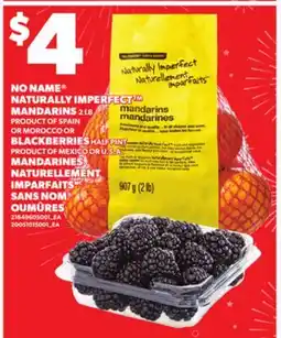 Independent City Market MANDARINES NATURELLEMENT IMPARFAITS SANS NOM , 2LB OU MÛRES, HALF PINT offer