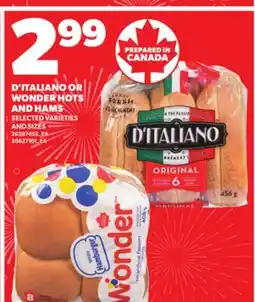 Independent City Market D'ITALIANO OR WONDER HOTS AND HAMS offer