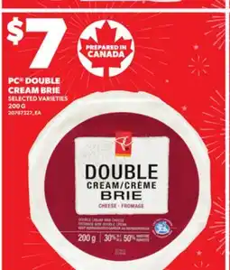 Independent City Market PC DOUBLE CREAM BRIE, 200 G offer