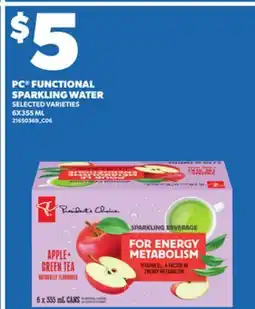 Independent City Market PC FUNCTIONAL SPARKLING WATER, 6X355 ML offer